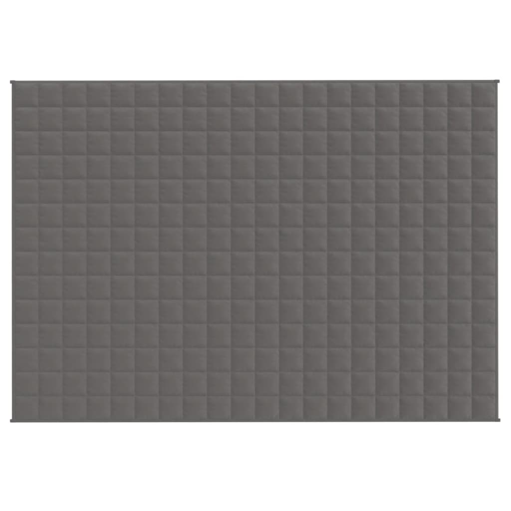 Vidaxxl schwache Decke 140x200 cm 10 kg Stoff grau