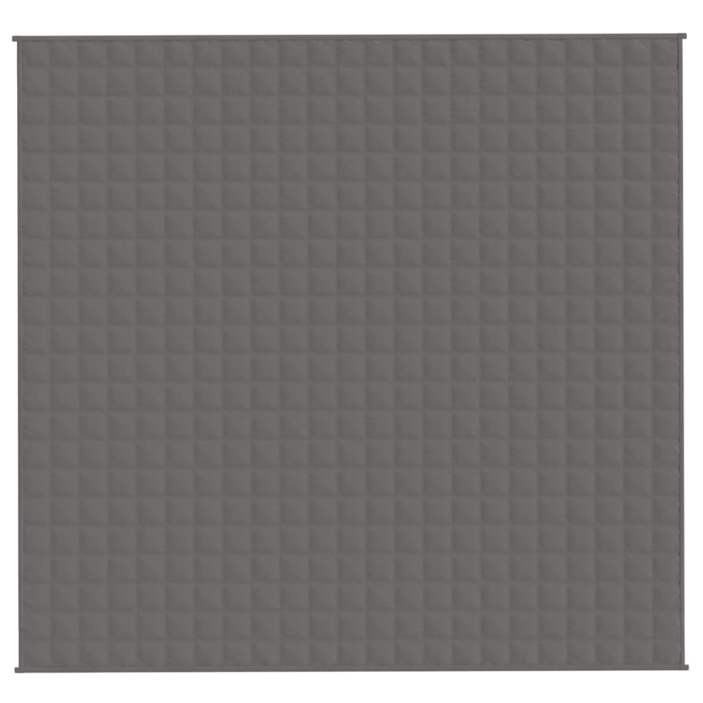 VidaXL Schwachdecke 220x230 cm 15 kg Stoff grau
