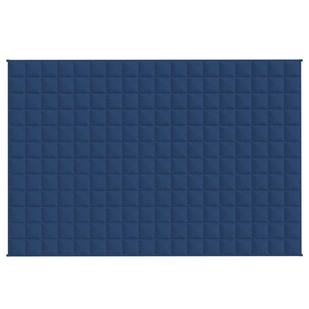 Vidaxl verzwaringsdeken 122x183 cm 9 kg stof blauw