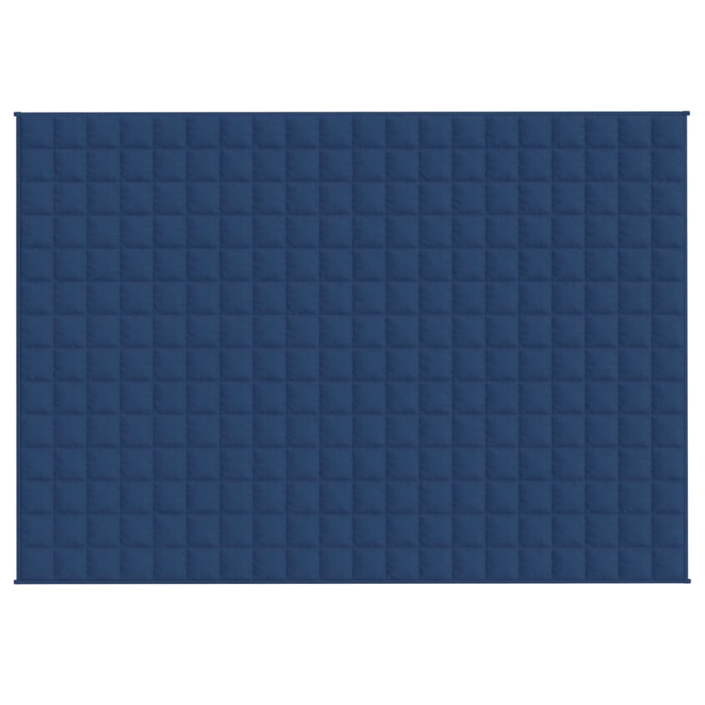 Vidaxxl schwache Decke 135x200 cm 6 kg Stoff blau