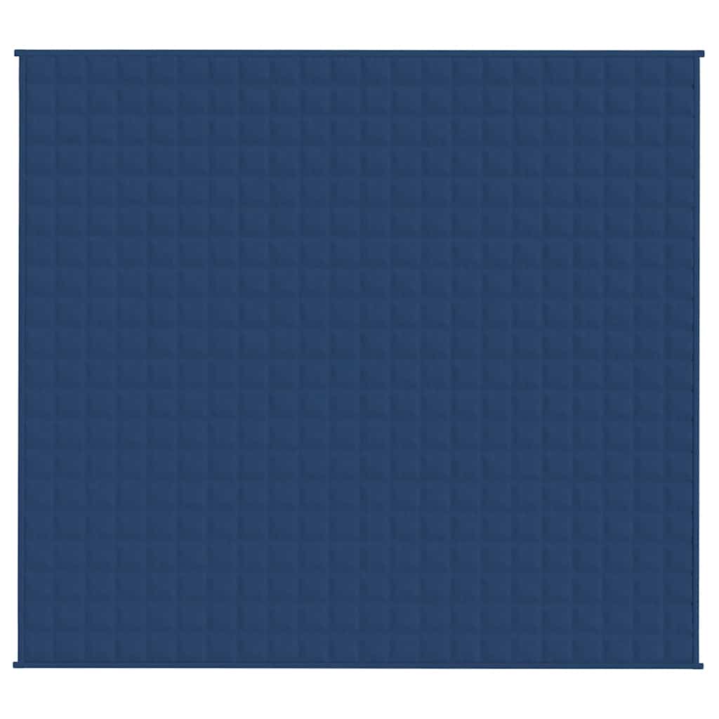 Vidaxl verzwaringsdeken 200x230 cm 9 kg stof blauw