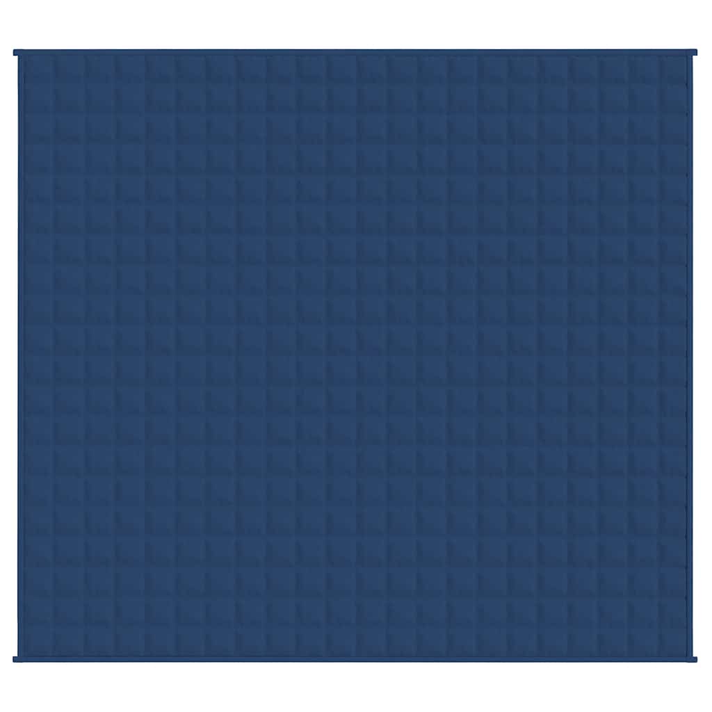Vidaxl verzwaringsdeken 220x240 cm 11 kg stof blauw
