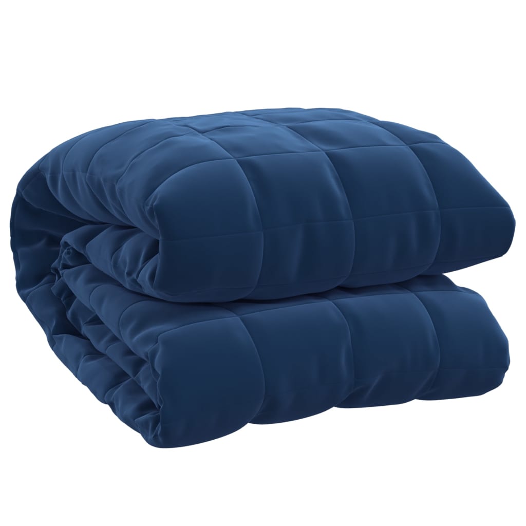Vidaxxl schwache Decke 220x230 cm 15 kg Stoff blau