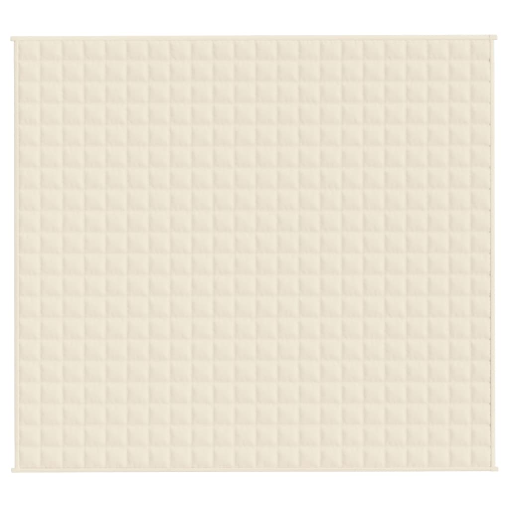 VidaXL schwache Decke 200x220 cm 13 kg Stoff Hellcreme -gelöscht