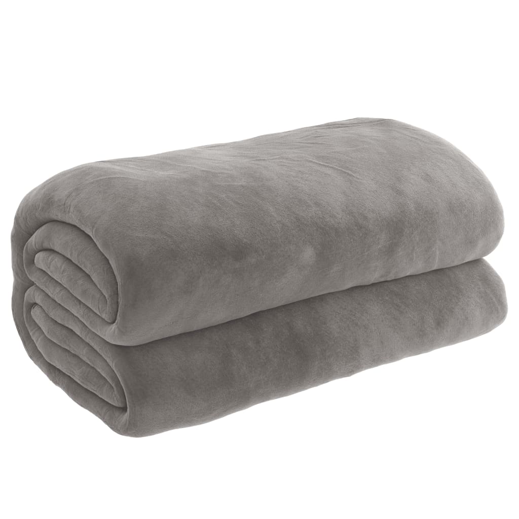 Vidaxl verzwaringsdeken met hoes 135x200 cm 10 kg stof grijs