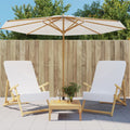 VidaXL Strandtücher, 2 Stück, 400 g/m², 60 x 135 cm, Stoff, weiß