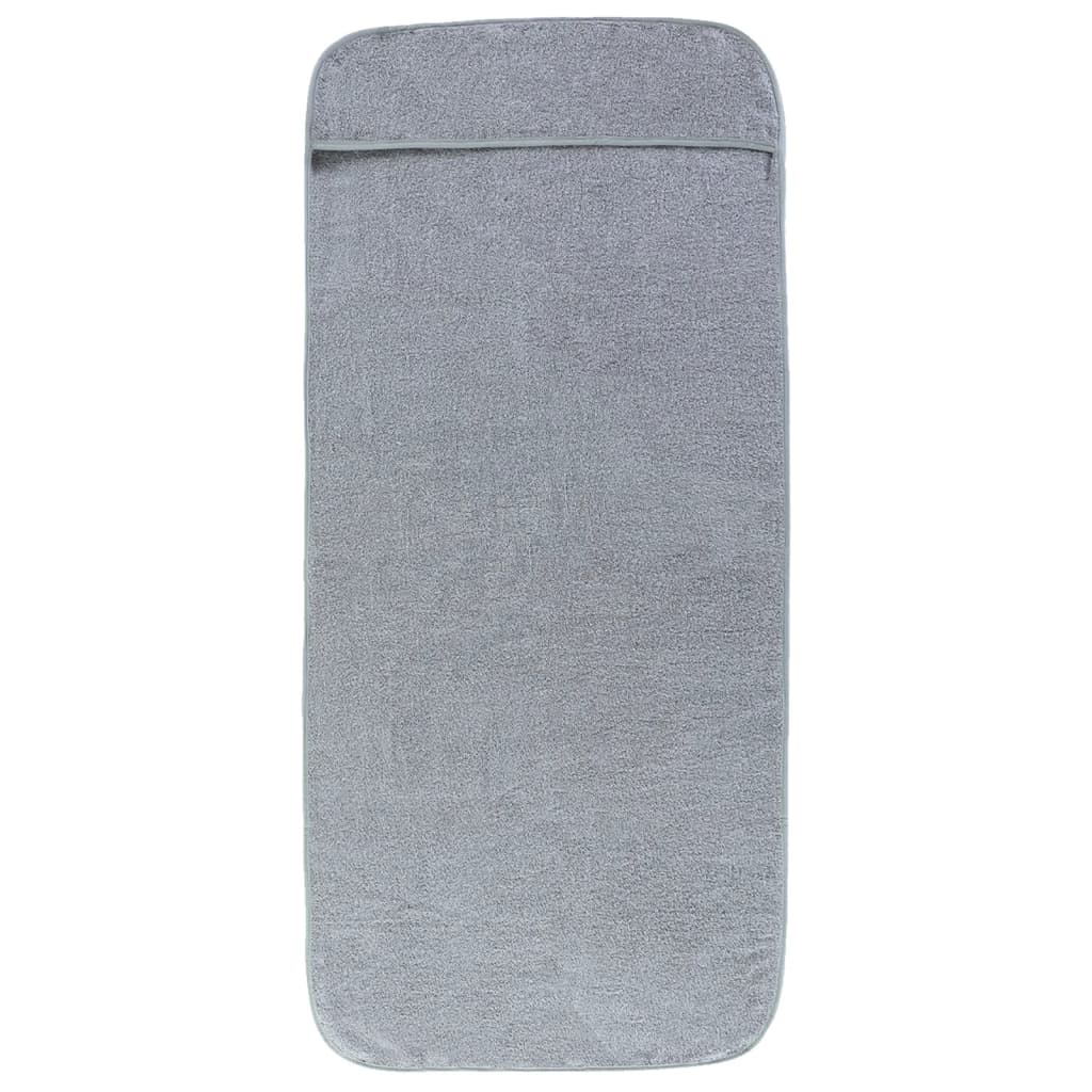 VidaXL Strandtücher, 2 Stück, 400 g/m², 60 x 135 cm, Stoff, grau