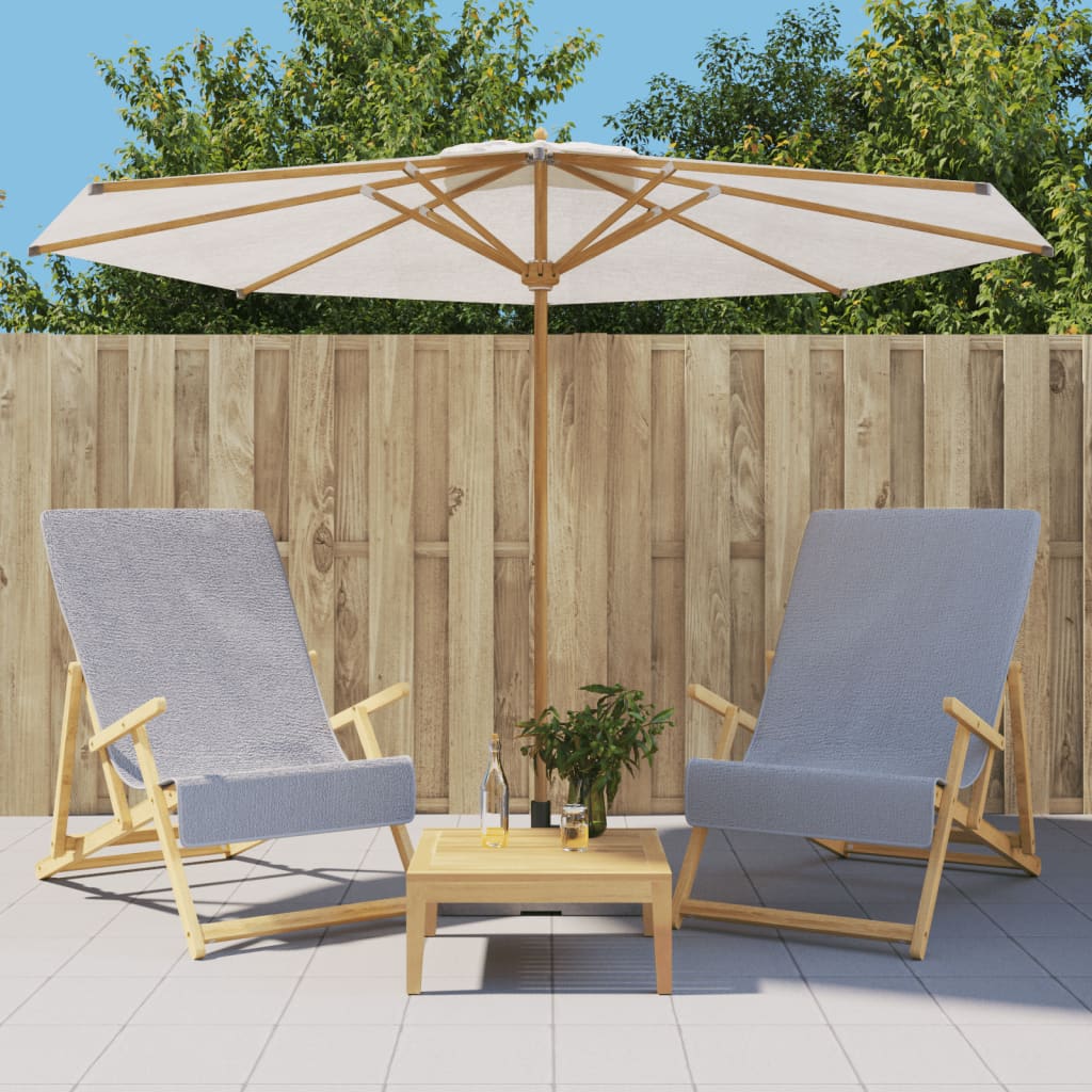VidaXL Strandtücher, 2 Stück, 400 g/m², 60 x 135 cm, Stoff, grau