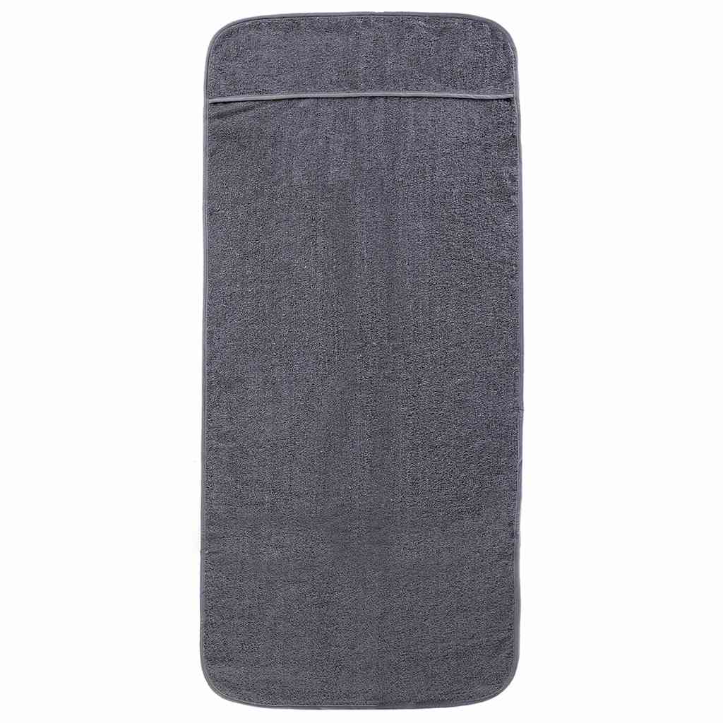 VidaXL Strandtücher, 2 Stück, 400 g/m², 60 x 135 cm, anthrazitfarben
