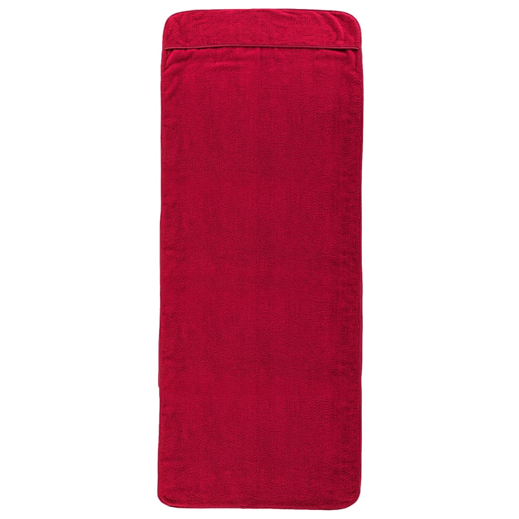 VidaXL Strandtücher, 2 Stück, 400 g/m², 60 x 135 cm, Stoff, bordeauxrot
