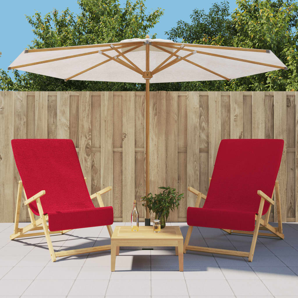 VidaXL Strandtücher, 2 Stück, 400 g/m², 60 x 135 cm, Stoff, bordeauxrot