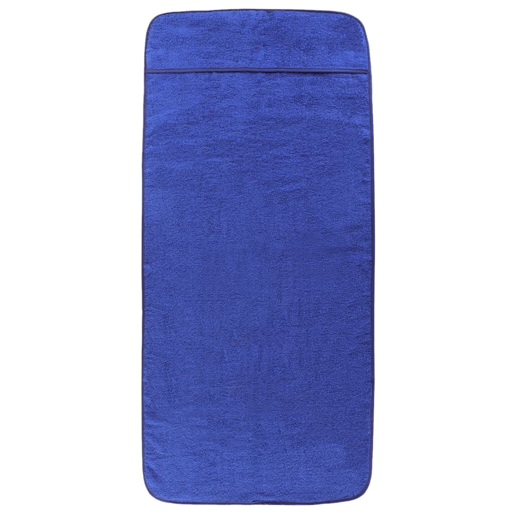 VidaXL Strandtücher, 2 Stück, 400 g/m², 60 x 135 cm, Stoff, Königsblau