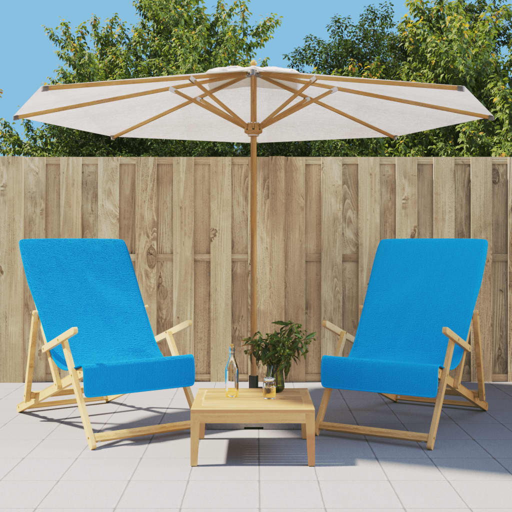 VidaXL Strandtücher, 2 Stück, 400 g/m², 60 x 135 cm, türkis