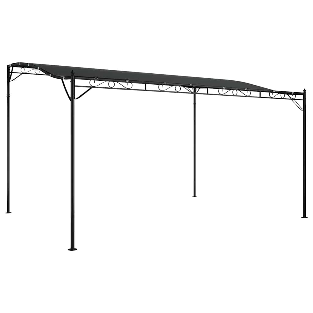 Vidaxx Markise 4x3 m, 180 g/m² Stoff und Stahl – Anthrazit – geliert