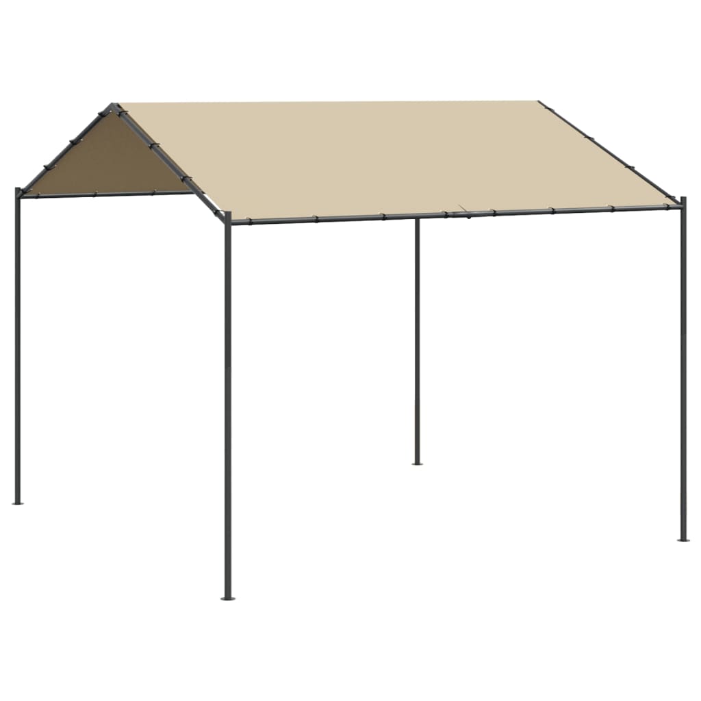 VidaXL Gartenpavillon 3x3 m Stahl und Stoff Beige