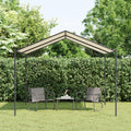 VidaXL Gartenpavillon 3x3 m Stahl und Stoff Beige