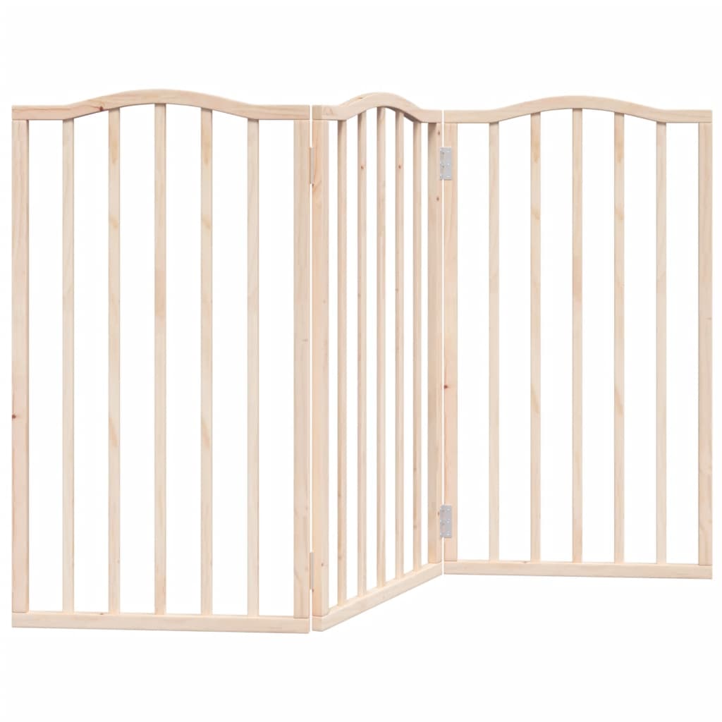 VidaXL Faltbarer Hundezaun, 3 Paneele, 150 cm, Pappelholz