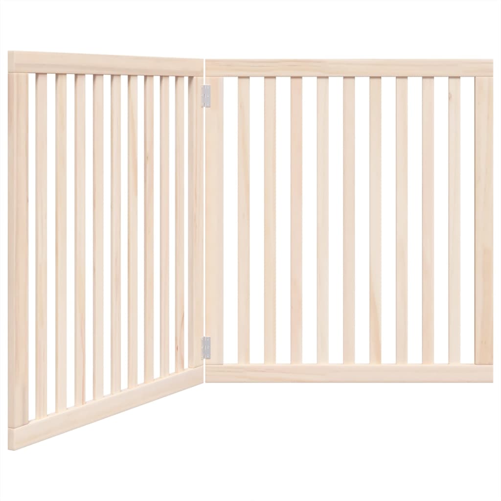Vidaxxl Hundezaun zuammenklappbar 2 Panele 160 cm Pappelholz