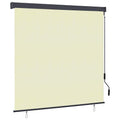 Vidaxl rolgordijn met gordijnen crème 180 x 250 cm stof en aluminium
