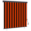 Vidaxl rolgordijn oranje en bruin 180 x 250 cm stof en aluminium