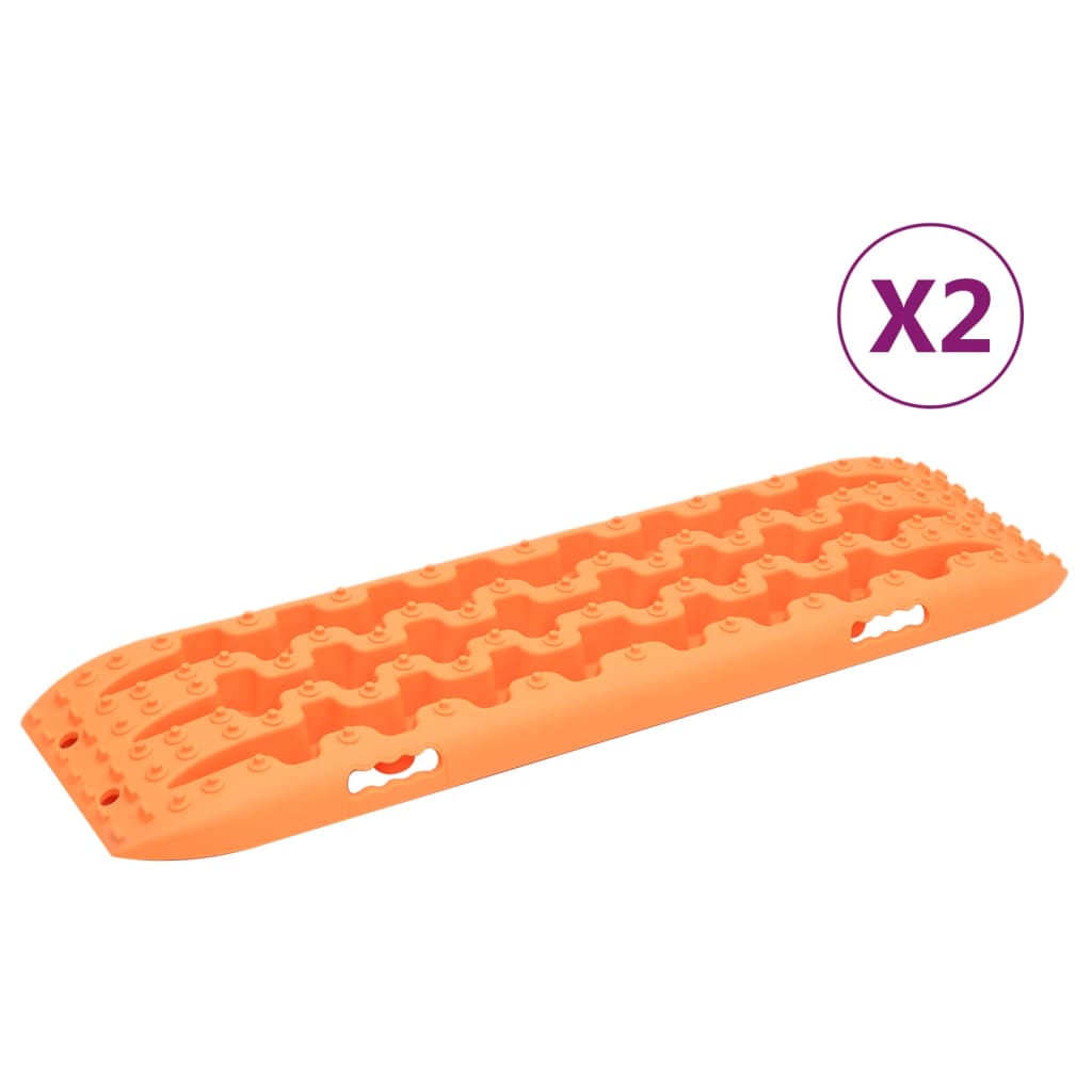 VidaXL Grippates 2 Stück 106x30,5x7 cm Nylon Orange