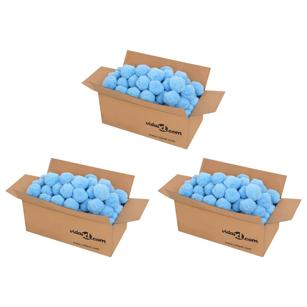 Vidaxl zwembadfilterbolletjes antibacterieel 2100 g polyetheen blauw
