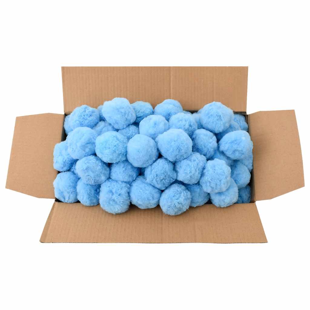 Vidaxl zwembadfilterbolletjes antibacterieel 2100 g polyetheen blauw