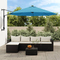 VidaXL Wandschirm 290 cm Seeblau