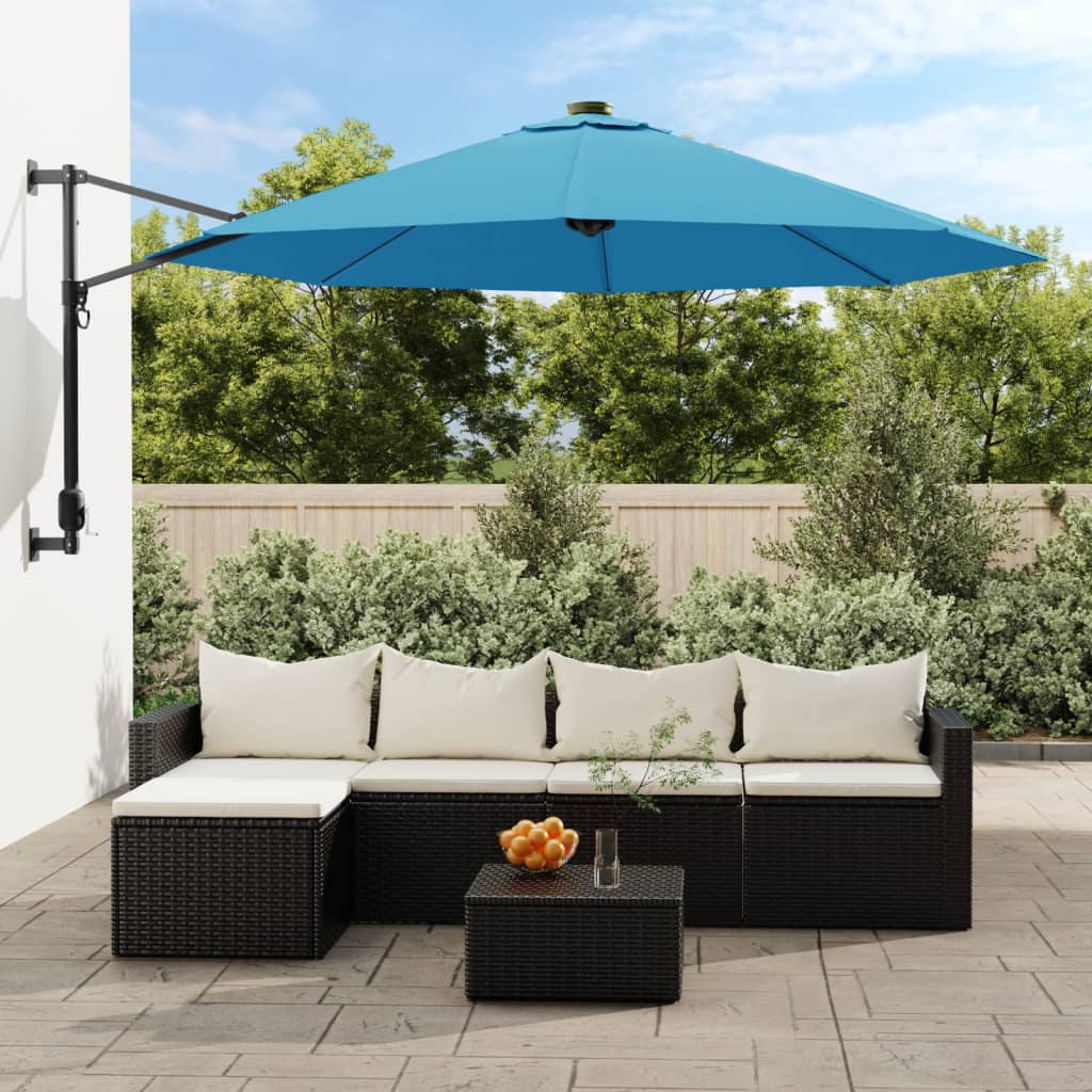VidaXL Wandschirm 290 cm Seeblau
