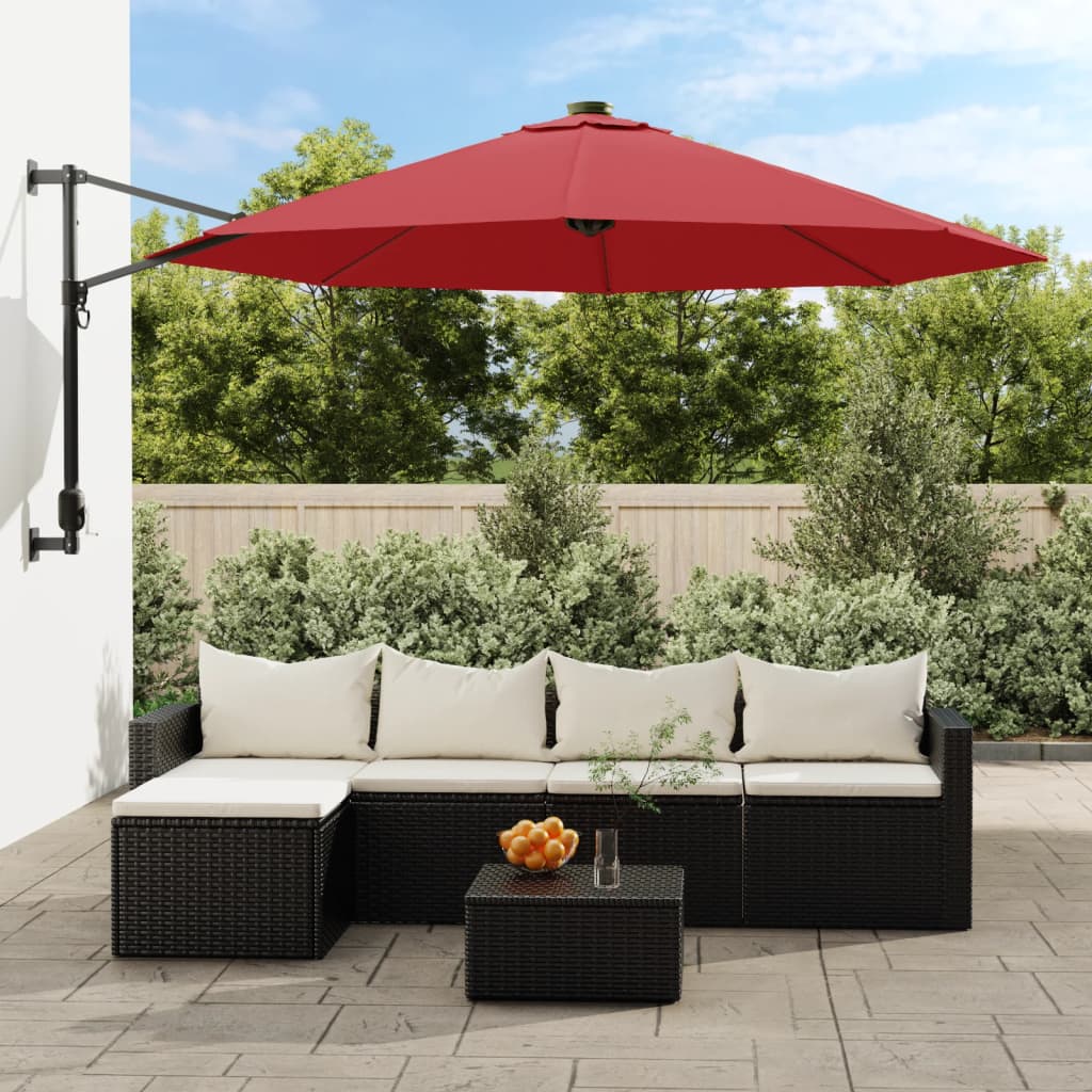 VidaXL Wand-Sonnenschirm 290 cm undicht und verrottet