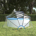 Vidaxl zwembadoverkapping rond 315x158 cm pvc