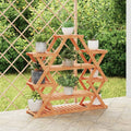 Vidaxl plantenstandaard 110x25x105 cm massief vurenhout