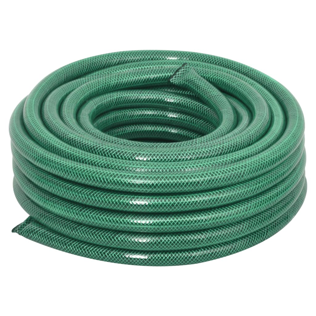 VidaXL Gartenschlauch mit Kupplungsset 0,75 Zoll 10 m PVC Grün