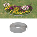 Vidaxl tuinranden 2 st 10 m 10 cm polyetheen grijs