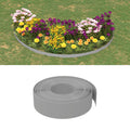 Vidaxl tuinranden 5 st 10 m 15 cm polyetheen grijs