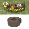 Vidaxl tuinranden 5 st 10 m 20 cm polyetheen bruin