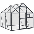 Vidaxl volière 1,79x2x1,85 m aluminium antracietkleurig