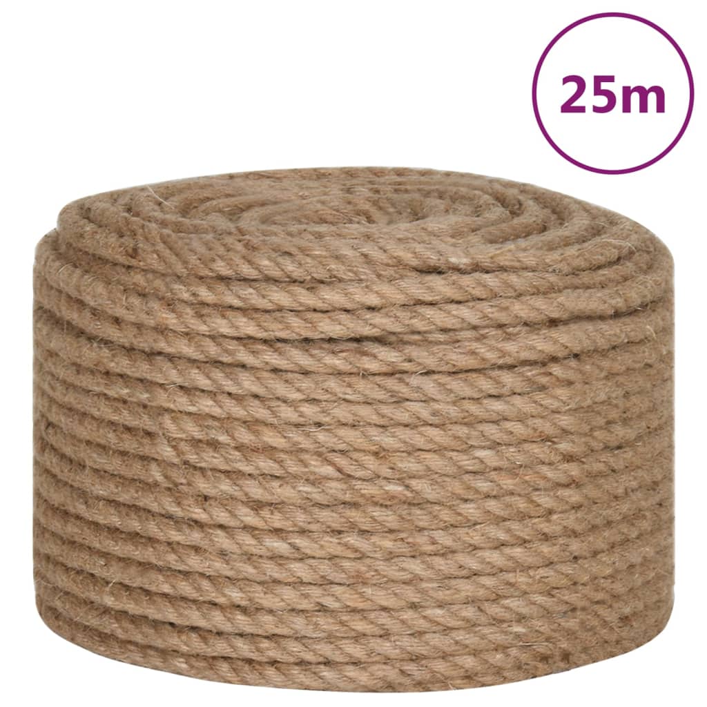 VidaXL Seil, 25 m lang, 10 mm dick, Jute
