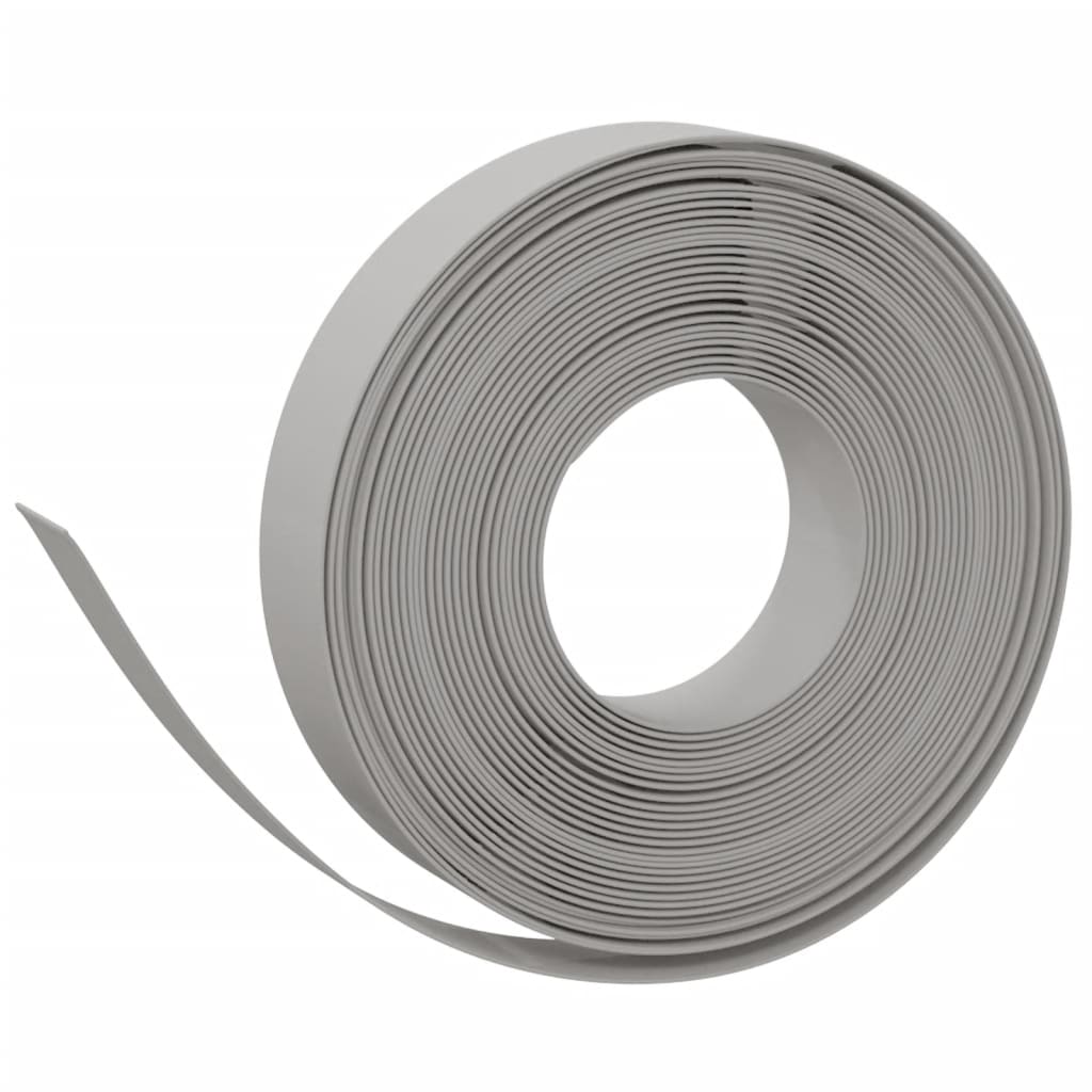 VidaXL Garteneinfassung 10 m 10 cm Polyethylen Grau
