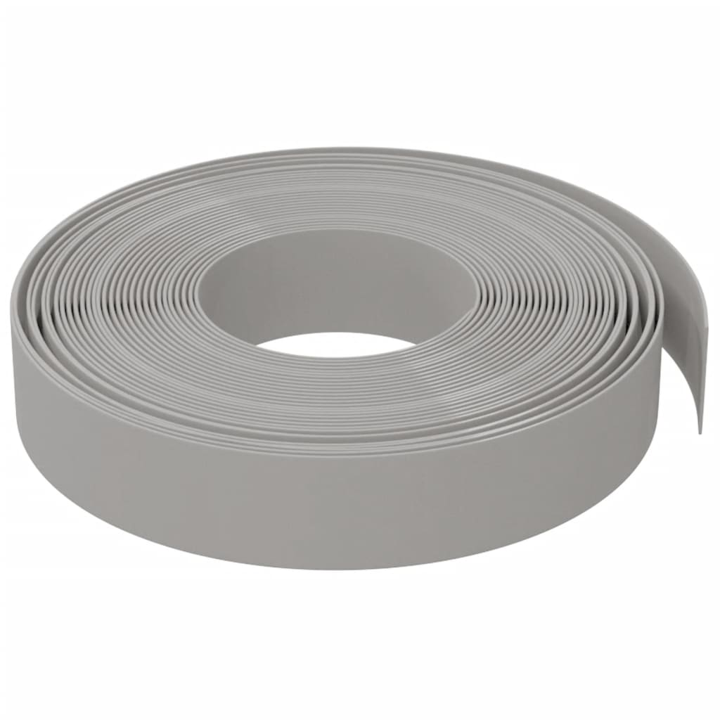 VidaXL Garteneinfassung 10 m 10 cm Polyethylen Grau