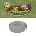 VidaXL Garteneinfassung 10 m 15 cm Polyethylen Grau