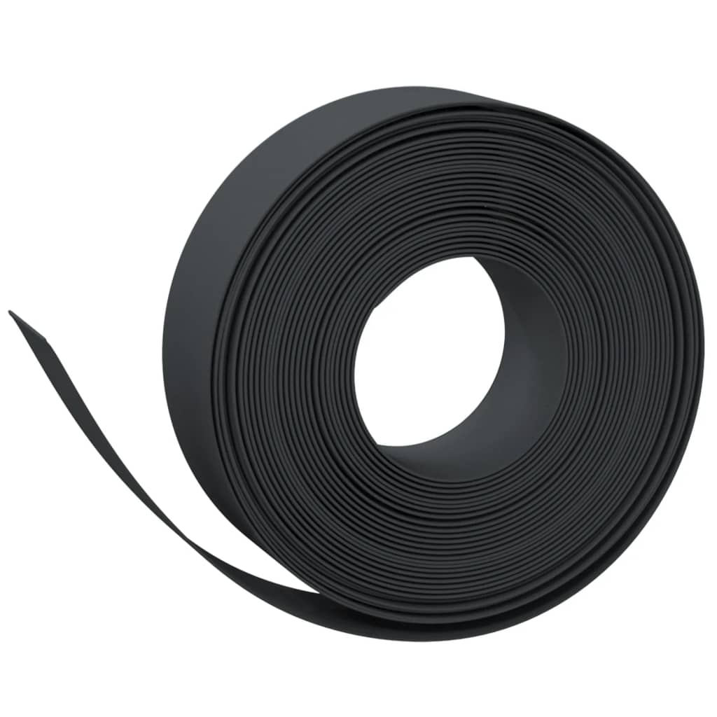 VidaXL Garteneinfassung 10 m 15 cm Polyethylen Schwarz