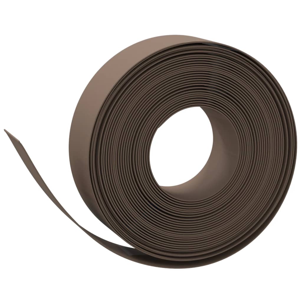 VidaXL Garteneinfassung 10 m 15 cm Polyethylen Braun