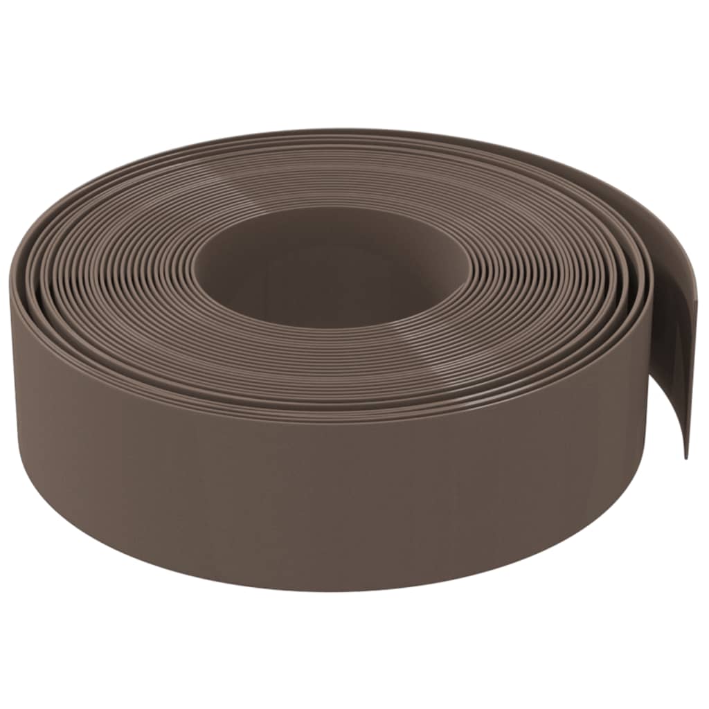 VidaXL Garteneinfassung 10 m 15 cm Polyethylen Braun