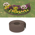VidaXL Garteneinfassung 10 m 20 cm Polyethylen Braun