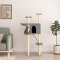 Vidaxl-Katzenmöbel mit Sisal-Kratzern 143 cm hellgrau
