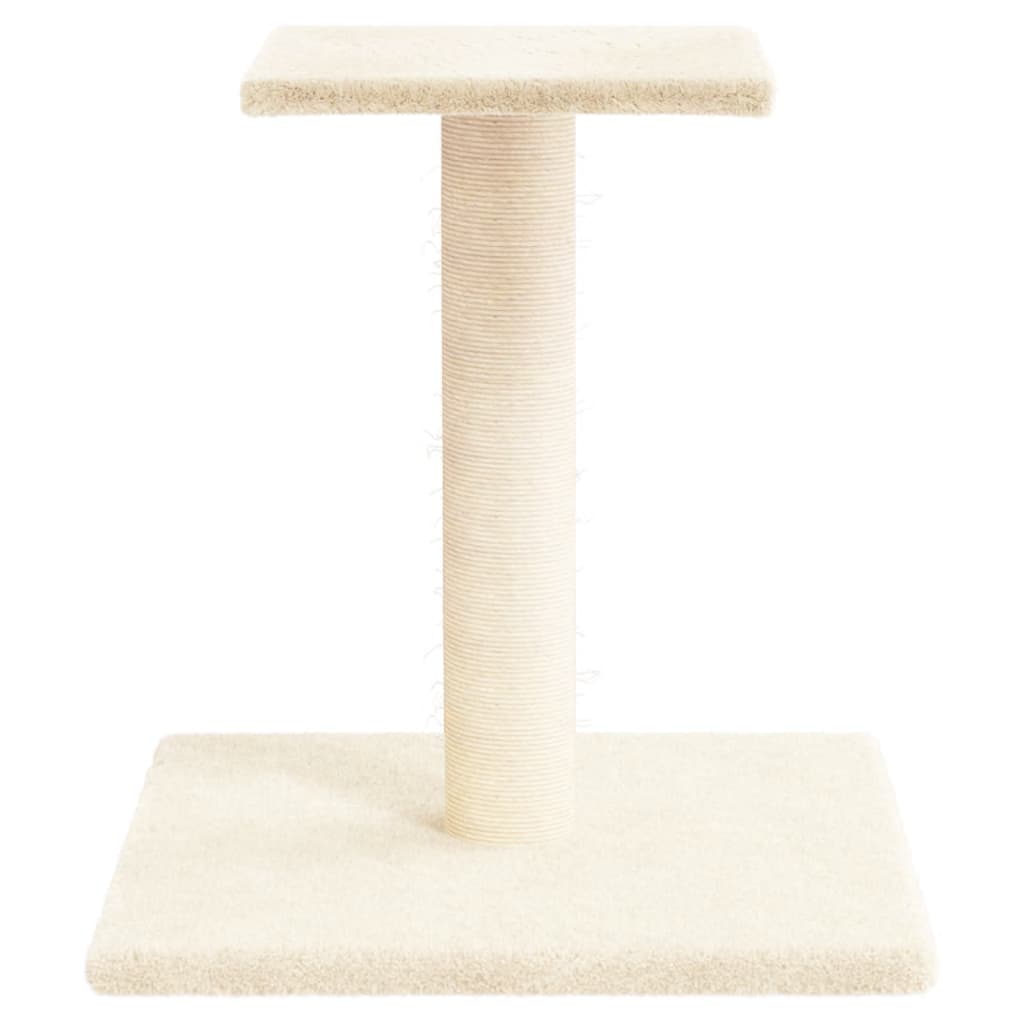 VidaXL Katzenbaum mit Plattform 38 cm Cremefarben