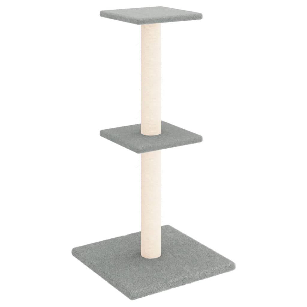VidaXL Katzenmöbel mit Sisal-Kratzbäumen 73 cm Hellgrau