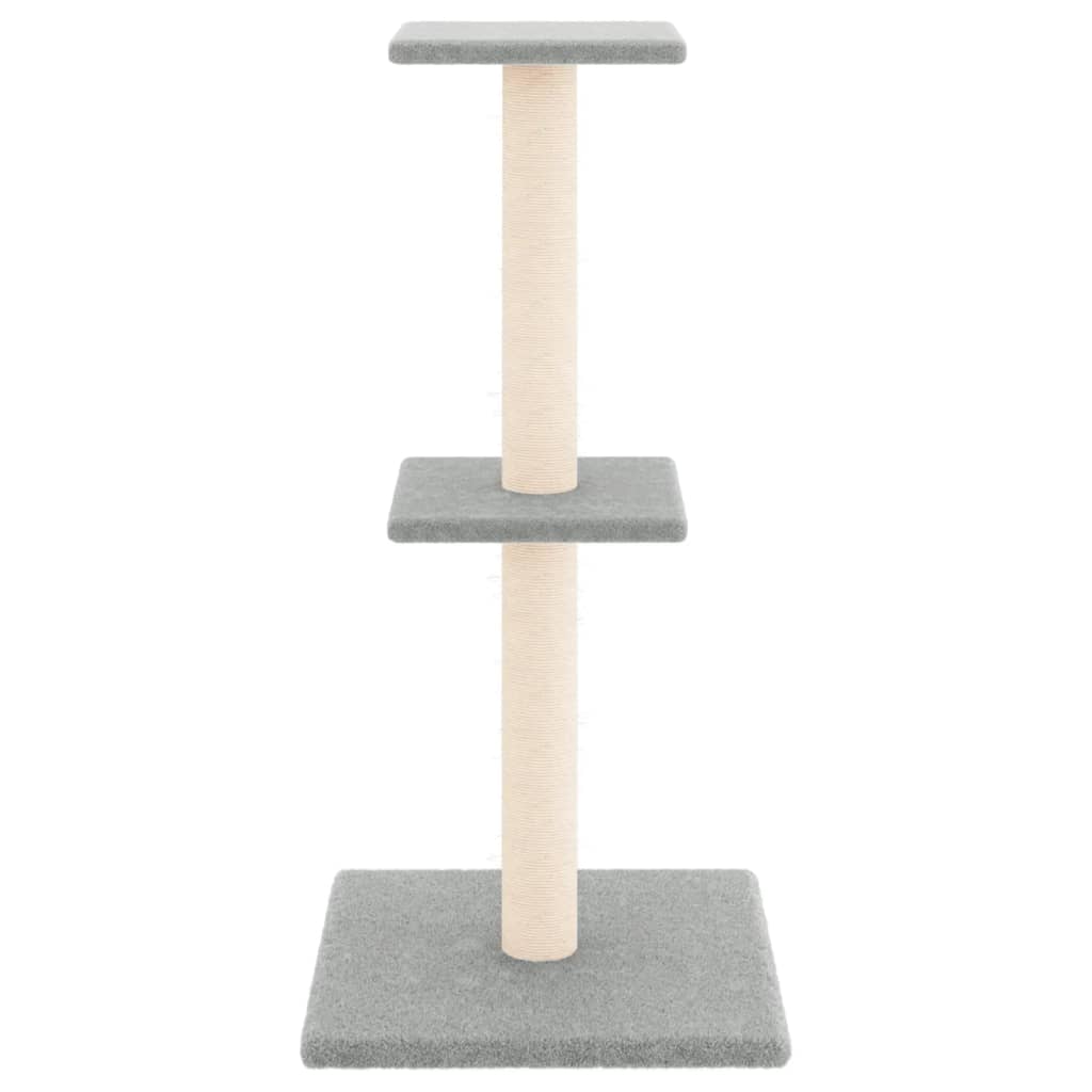 VidaXL Katzenmöbel mit Sisal-Kratzbäumen 73 cm Hellgrau