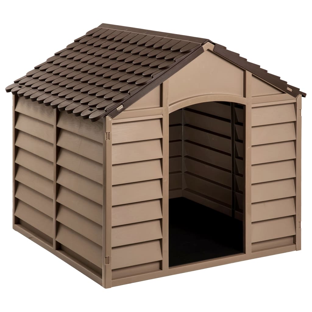 VidaXL Hunde-Loft 86x84x82 cm Polypropylen braun